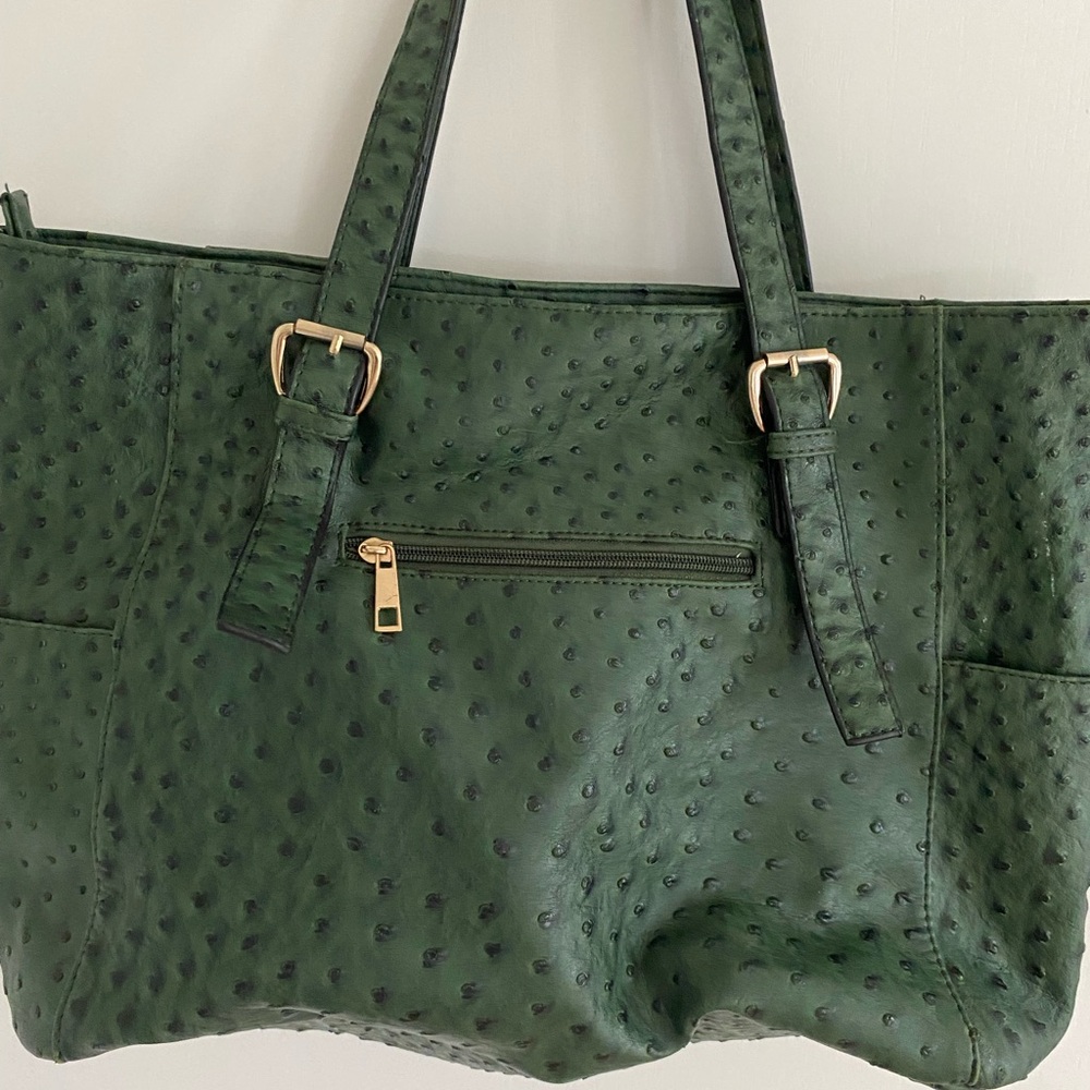 Faux Ostrich Tote